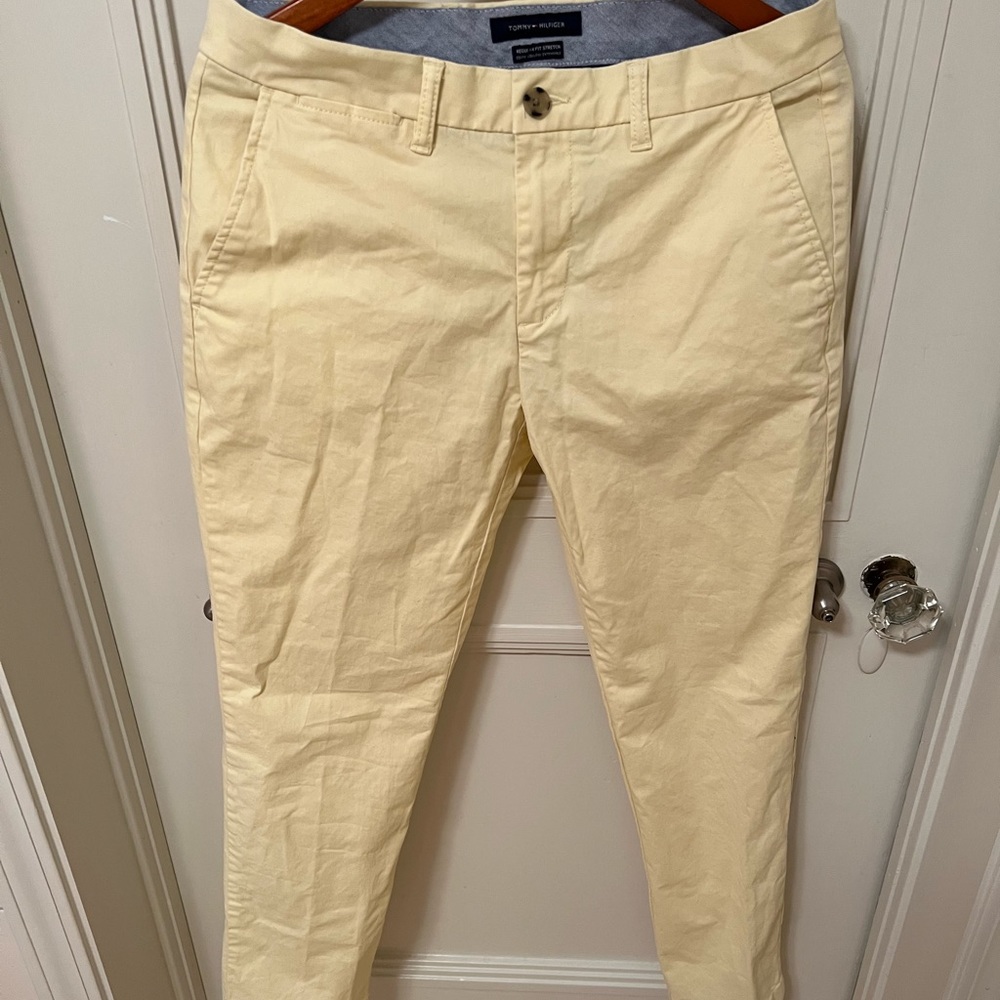 Yellow Tommy Hilfiger Dress pants